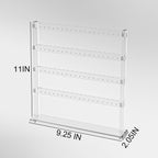 Coward Acrylic Earring Holder Stand, Tabletop Earring Jewelry Easel Display, Earring Jewelry Holder Organizer for Home Use or Store Selling Show (4layer)