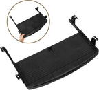 Under Desk Keyboard Tray with Adjustable Height, Ergonomic Slide-Out Keyboard Organizer, Black ABS Holder for Home and Office Use