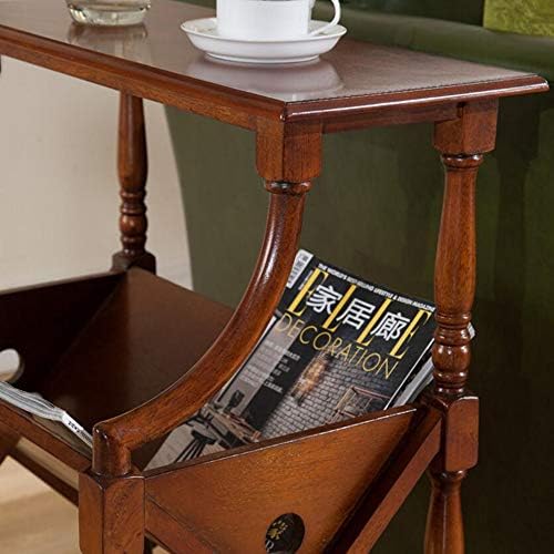 Telephone Table, Solid Magazine Rack/Sofa Side End Table,Living Room Newspape...