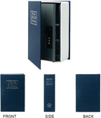 Diversion Book Safe Storage Box (9.5"×6"×2.2"), Dictionary Secret Safe Can with Security Combination Lock, Diversion Book Hidden Safe (Blue dictionary,Combination)