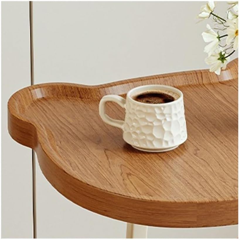 Movable Sofa Side Table Cute Minimalist Small Trolley Living Room Corner Whee...