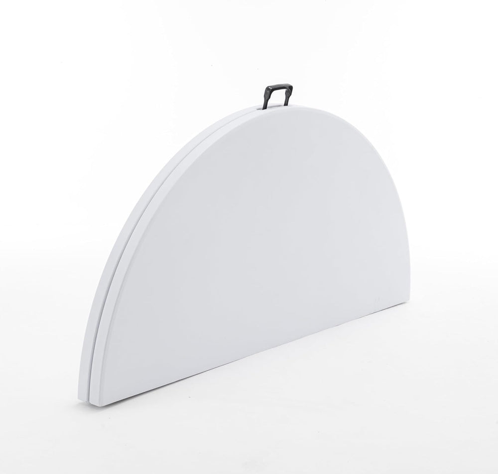BTEXPERT 60 Inch Round Plastic Folding Table, Commercial Grade, Seats 8-10, I...