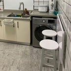 Wall Mounted Folding Table,White Floating Desk for Small Spaces,Stainless Steel Bracket Laundry Folding Table,Wall Folding Desk,Home Bars and Dining Establishments70x40cm /27.5" x 15.7"