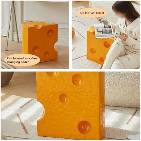 Chic Triangle Resin Side Table - Multifunctional Cheese Table & Nightstan...