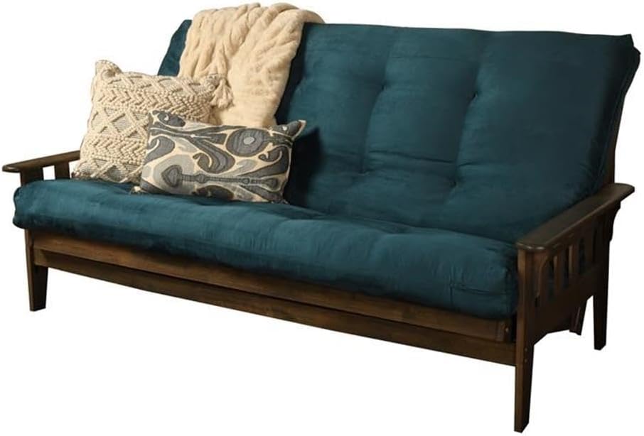 Kodiak Tucson Queen Futon Frame and Mattress Set - Wood Futon with Mattress I...