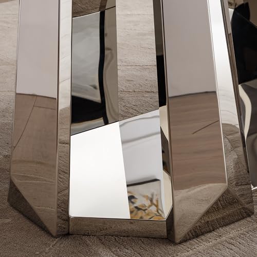 70'' Faux Marble Dining Table for 6-8, Modern Dining Room Table with ...