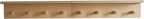 Entrance Coat Rack ，Coat Hooks, Wall-Mounted Wooden Hook Rack, Wall-Mounted Shelves are Very Suitable (2PC-Birch Colored Finish)