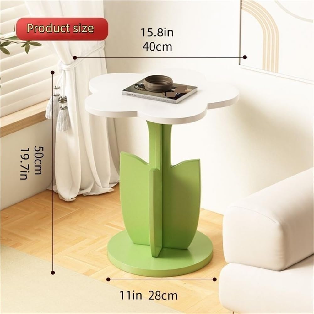 Flower Shape Side Table, Modern Bedside Table, Multifunctional Coffee Table, ...