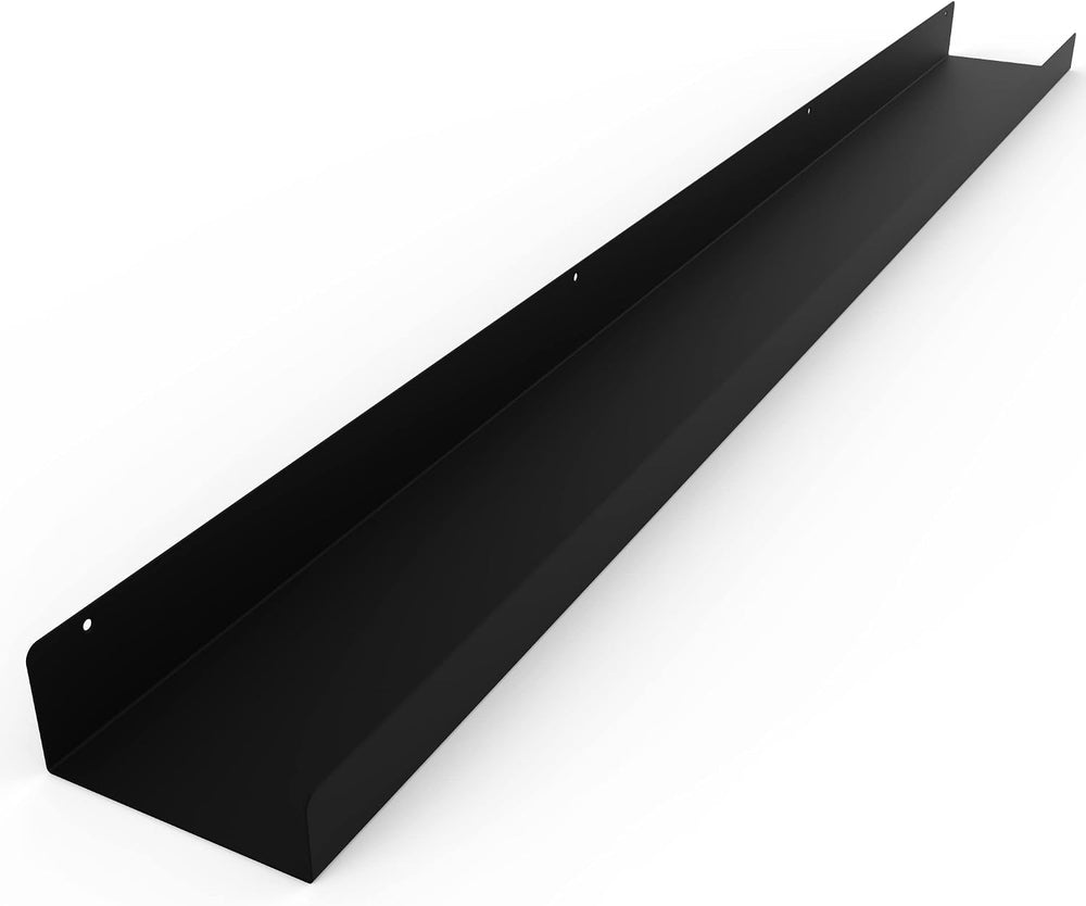 Made in USA Floating Metal Wall Shelf Picture Ledge - USA Manufactured Steel ...