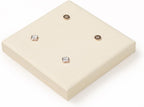 Oirlv Microfiber Jewelry Display Storage Tray Stud Earrings Tray Organizer Stud Earrings Jewelry Plate(Beige)