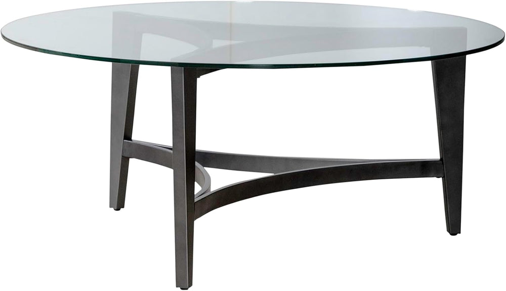 Liberty Furniture Capri Glass Top 3 Piece Set - Cocktail Table, 2 End Tables ...