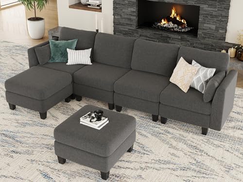 Modular Sectional Sofa 6 Seaters Modular Sleeper Sofa Couch | Comfy Sectional...
