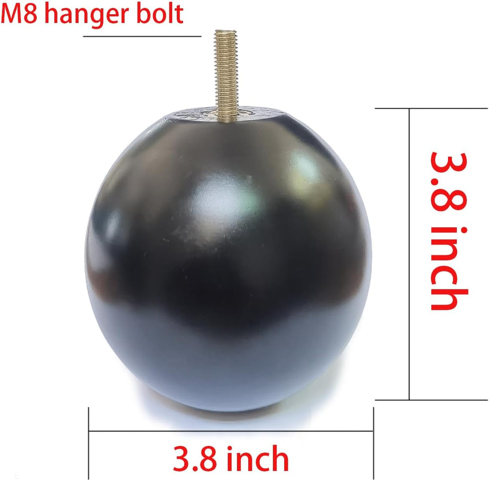 4 Inch Wood Furniture Legs Black Sofa Legs Replacement Wooden Bun Feet with H...