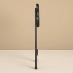 24" Vinyl Padded Folding Stool, Black