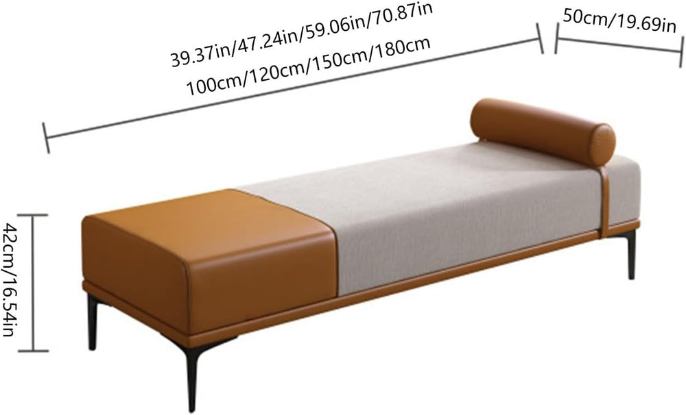 Modern Fabric Storage Bench for Entryway, Upholstered for Bedroom End of Bed,...