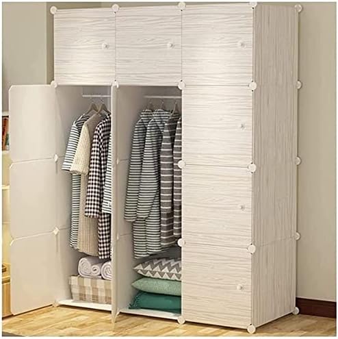 Portable Wardrobe Closet Rack for Bedroom - Easy Storage Solution for Clothes...