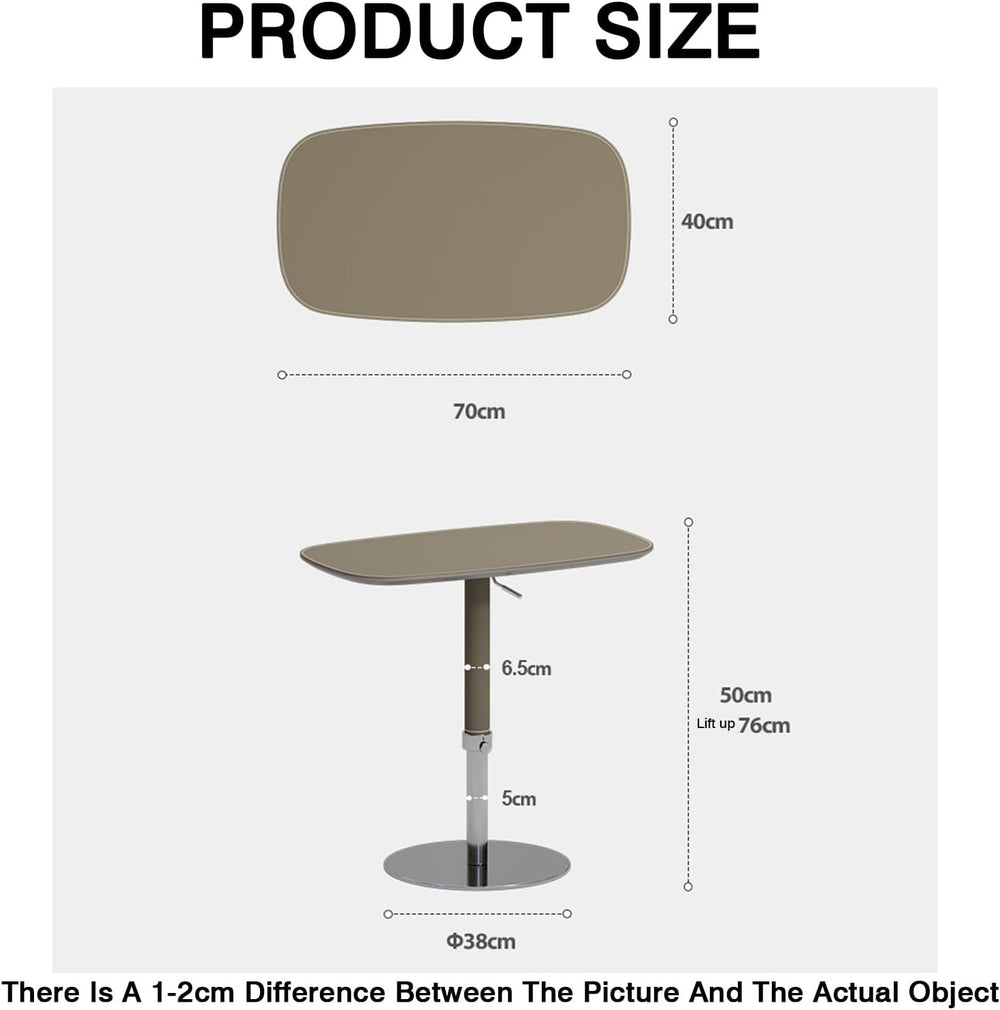 Versatile Side Table: Swiveling and Height-Adjustable; Suitable for Use as a ...