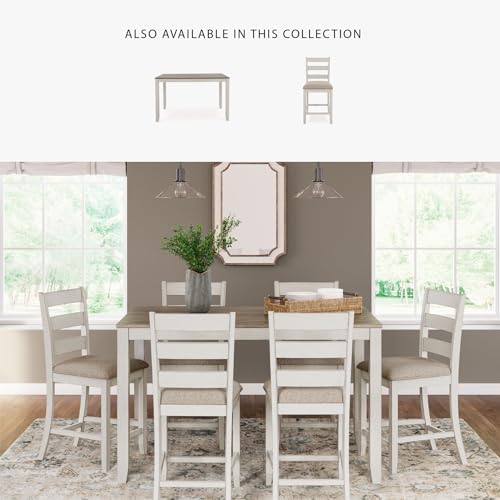 Signature Design by Ashley Skempton Counter Height Dining Table Set for 6