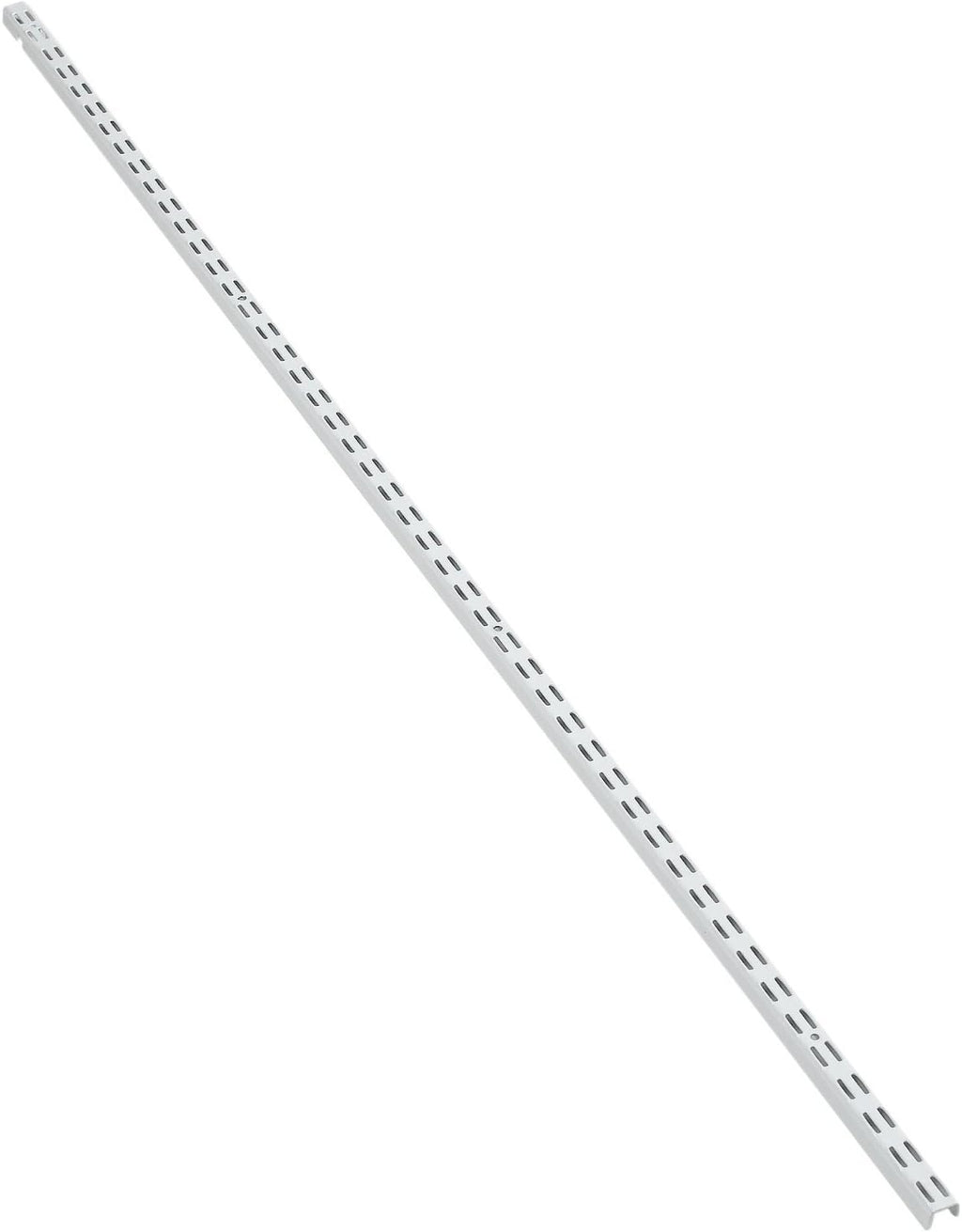 ClosetMaid ShelfTrack White Standard Upright - 12-Inch Double Slot Durable Steel Closet System Hardware for Closets, Pantries, Utility Rooms, and Laundry