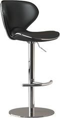 Bar Stools, Adjustable Swivel Barstools, Tall Executive Office Chair, with Comfy Low Back Lumbar Support, for Pub Coffee Home Dinning Kitchen Island(Black)