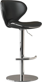 Bar Stools, Adjustable Swivel Barstools, Tall Executive Office Chair, with Comfy Low Back Lumbar Support, for Pub Coffee Home Dinning Kitchen Island(Black)
