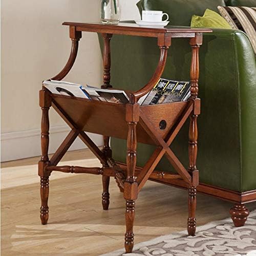 Telephone Table, Solid Magazine Rack/Sofa Side End Table,Living Room Newspape...