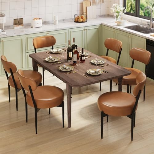 Welzona Upholstered Dining Chairs Set of 4, Dining Room Chairs with Sturdy Me...
