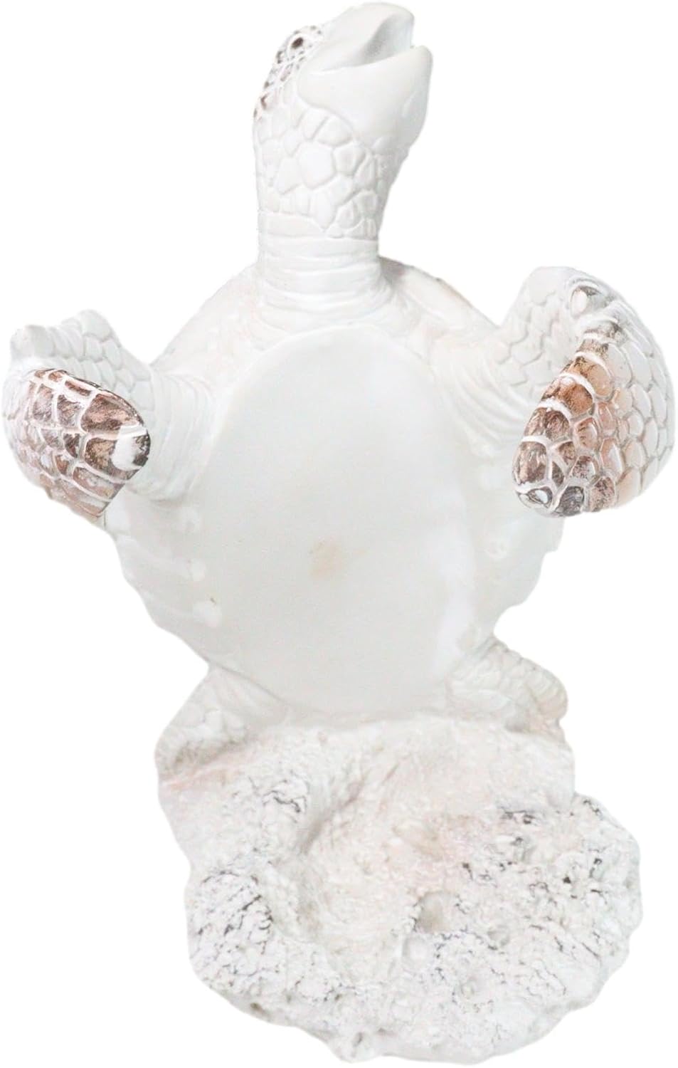 Ebros Gift Nautical Coastal Dancing Antique White Sea Turtle Wine Bottle Hold...