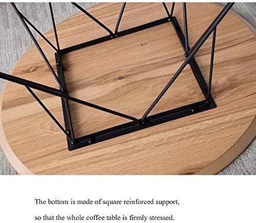 Telephone Table, Sofa Side Table Round Coffee Table Metal Support Tilt Leg Li...