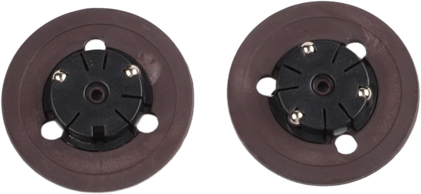 Spindle Hub CD Holder Replacement Part for PS1 and for psx Console, Plastic Motor Cover Turntable Bracket Tray to Fix Disc Read Errors, Black(2PCS)