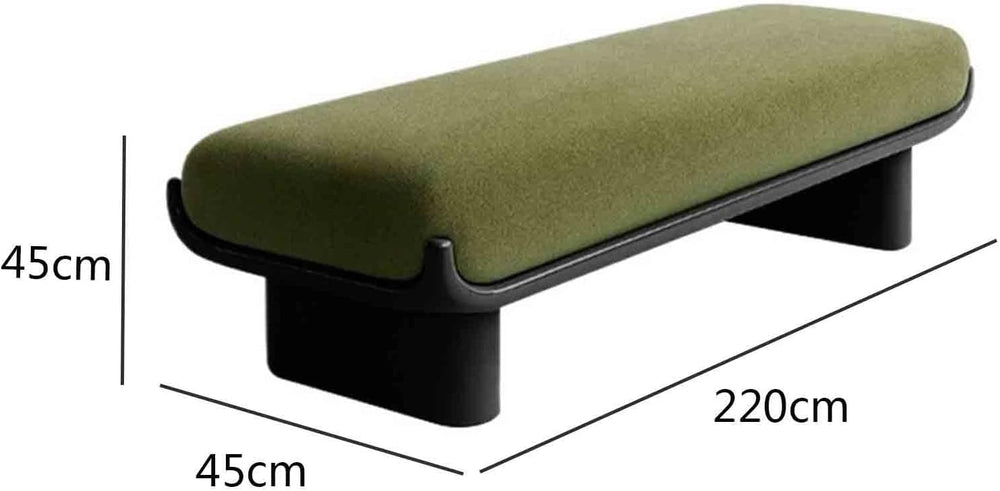 Modern Fabric Long Shoe Changing Bench for Walk-in Closet Living Room Home Us...