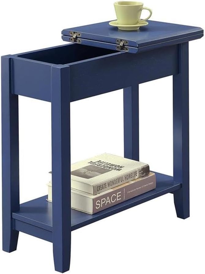 Pemberly Row Contemporary Flip Top End Table, 24" H x 11" W x 23&qu...