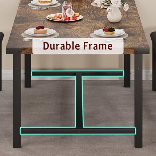 GarveeHome 5 Piece Extendable Dining Table Set for 4-6, Kitchen Table & 2...