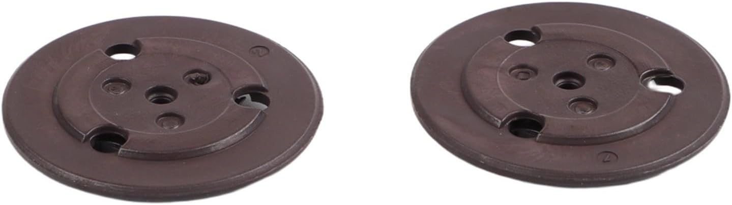 Spindle Hub CD Holder Replacement and Console, Black Motor Turntable Bracket with Beads Stable Disc Playback, Compatible with Systems(2PCS)