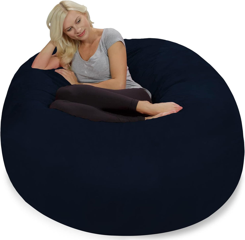 Chill Sack Bean Bag Chair: Giant 5' Memory Foam Furniture Bean Bag - Big ...
