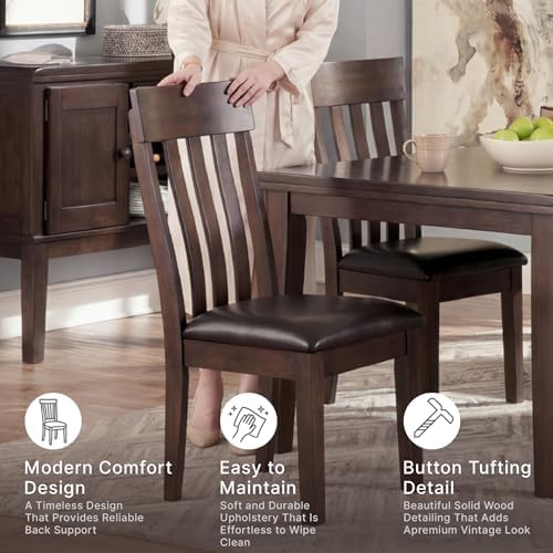 Signature Design by Ashley Haddigan Dining Chair, Set of 2, Dark Brown
