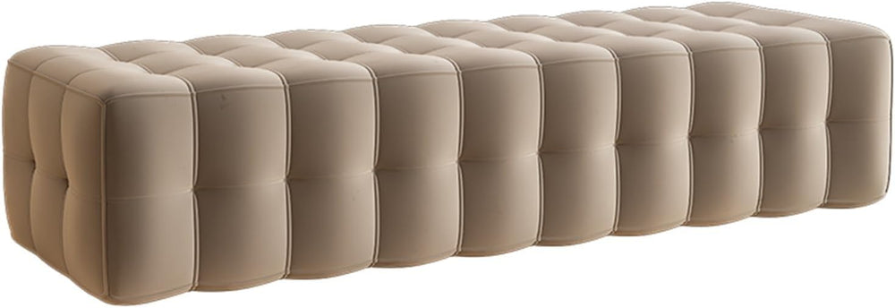 Modern Tufted Ottoman Bench, Upholstered Bedroom Benches Footrest Stool Accen...