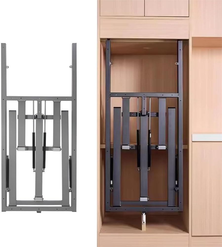 AIZYR Hidden Folding Table, Wall Foldable Table Accessories Table Shelves Flo...