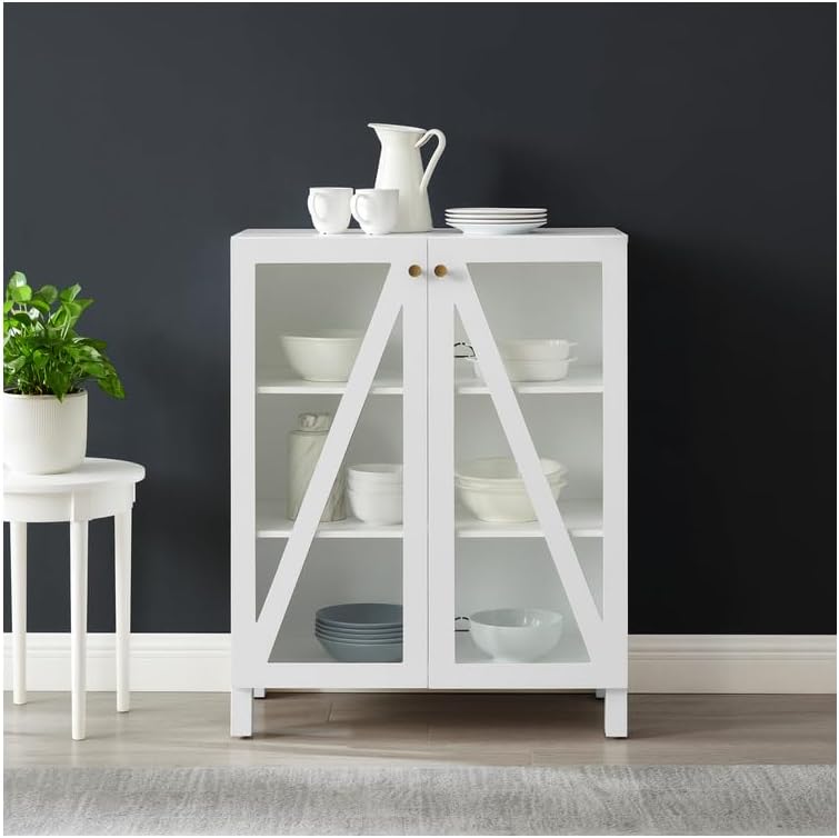 HomeStock Stackable Pantry Cabinet - Kitchen Storage Organizer - 16" D x...