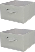 Hanging Shelf Closet Storage Organizer Removable Drawers ，Hanging Storage Organizer Hanging Sweater 2 Sock Underwear Drawers for Closet, Bedroom, Light Grey