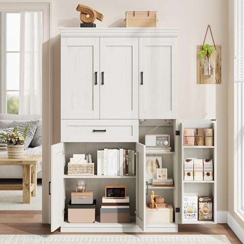 Garvee 70" Tall Kitchen Pantry Storage Cabinet,Modern Kitchen Hutch Cabi...