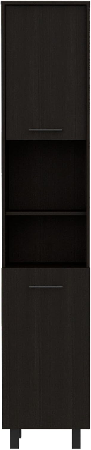 Kitchen Pantry 79" H, Two Open Storage Shelves, Three Internal Shelves, ...
