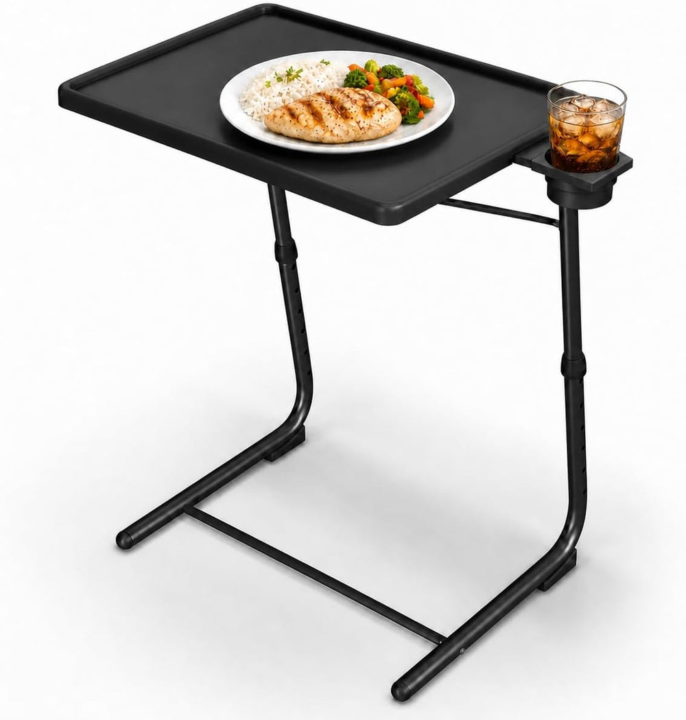 Our Modern Space Adjustable TV Tray Table - 6 Height & 3 Tilt Angle Setti...