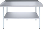 AmGood Commercial Work Table with Backsplash and Sidesplashes | Height: 35" | Stainless Steel Prep Table for Kitchen, Restaurant, Garage, Laundry | NSF (60" Long x 30" Deep)