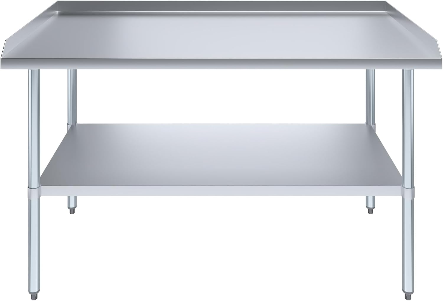 AmGood Commercial Work Table with Backsplash and Sidesplashes | Height: 35" | Stainless Steel Prep Table for Kitchen, Restaurant, Garage, Laundry | NSF (60" Long x 30" Deep)