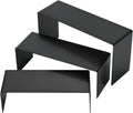 Purse Display Stand Handbag Display Stand Black Stainless Steel Display Risers Showcase Stand Product Stand Set (RCS 50% Recycled Post-consumer Metal)