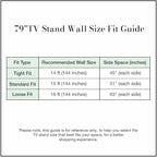 POVISON Fully-Assembled Minimalist Floating TV Stand, Modern Wall-Mounted Entertainment Center with 3 Flip-Down Cabinet Doors, Solid Wood, Walnut Veneer, 78"