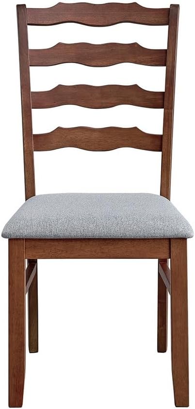 ACTU-Wood Chairs Classic Ladder Back Dining Chairs Set of 2, Cherry Color