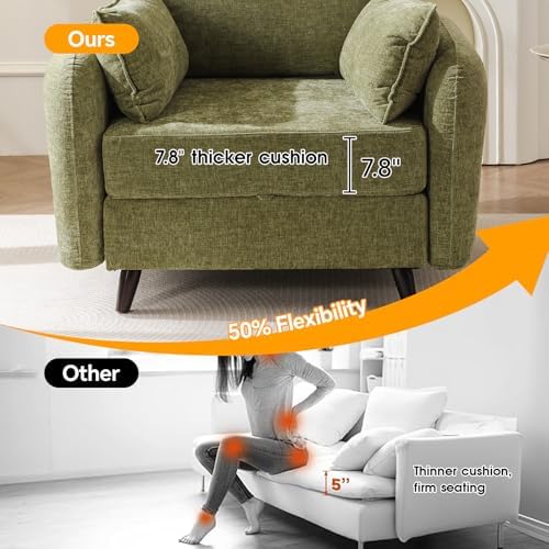 Rexulqo Oversized Accent Chair with All Seats Storage,Comfy Living Room Chair...