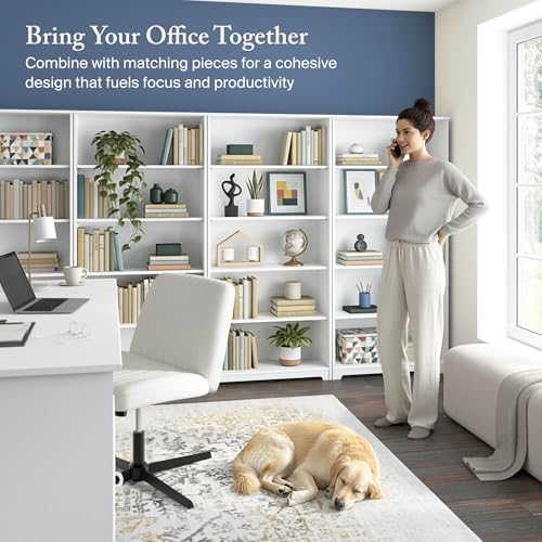 Tall 5-Shelf Bookcase by Bush Home